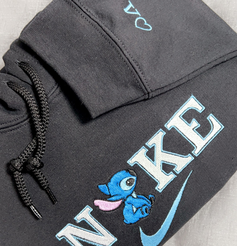 Stitch And Angel Hoodie Sweatshirt - Image 3