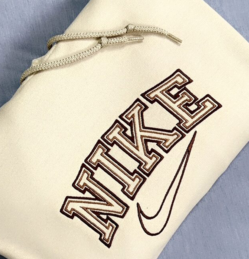 Trendy Vintage Embroidered Hoodie Sweatshirt