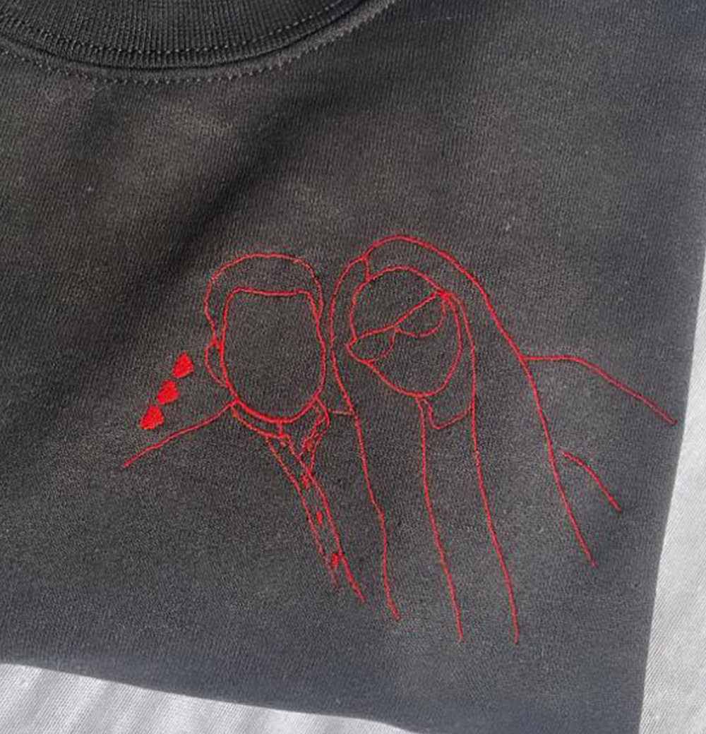 Photo embroidery hoodie sweatshirt - Image 4