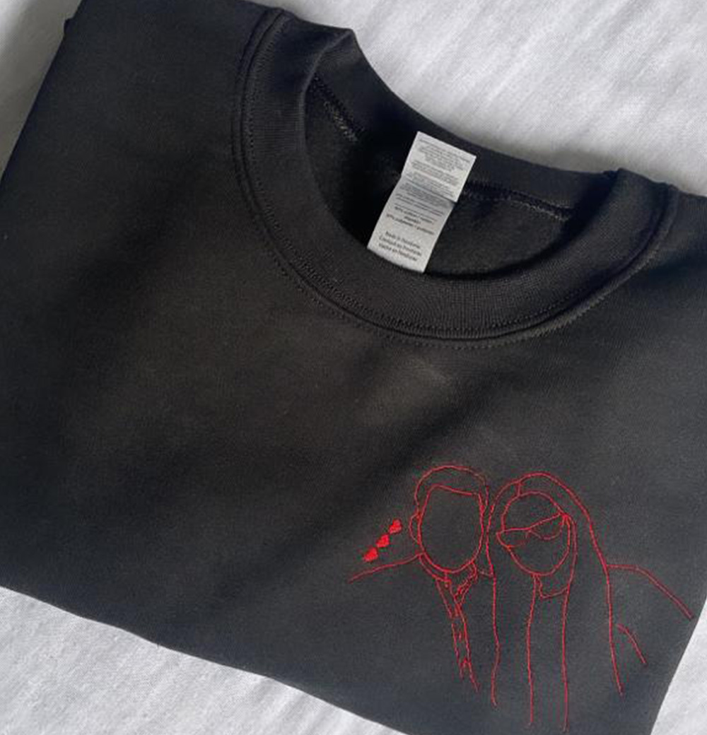Photo embroidery hoodie sweatshirt - Image 5