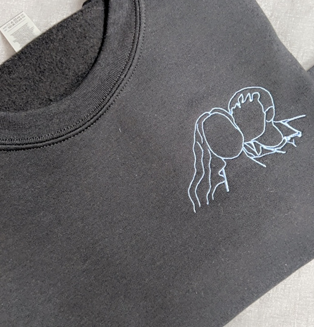Photo embroidery hoodie sweatshirt - Image 9