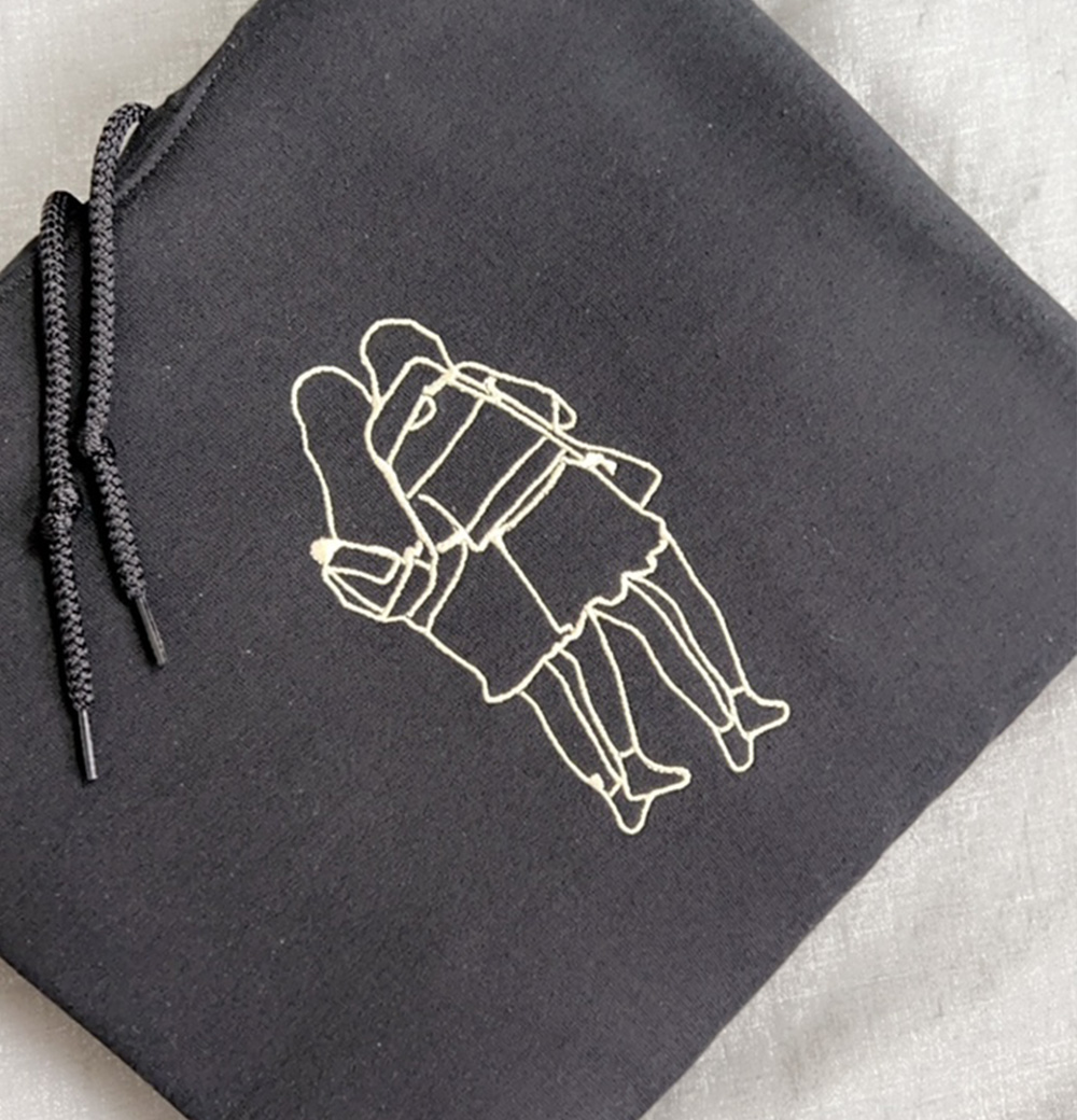 Photo embroidery hoodie sweatshirt - Image 11